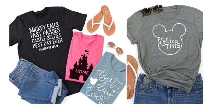 Jane: Magical Vacation Crew Neck Tee Only $13.99!
