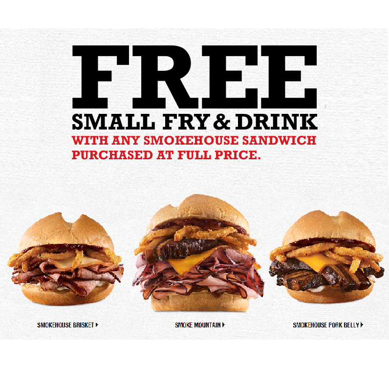 Arby’s: FREE Small Fry & Drink with Purchase of Select Sandwich!