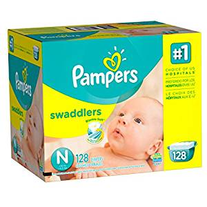 HOT! Pampers Swaddlers Diapers Newborn 128 Count Just $11.51 Shipped!