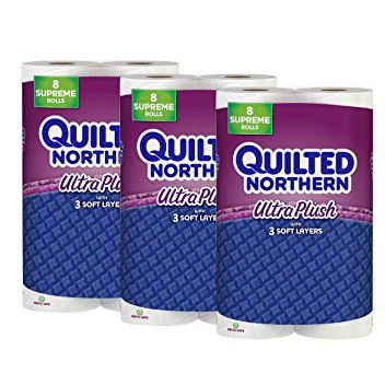 Quilted Northern Ultra Plush Toilet Paper 24 Supreme (92 Regular) Only $20.78 Shipped!
