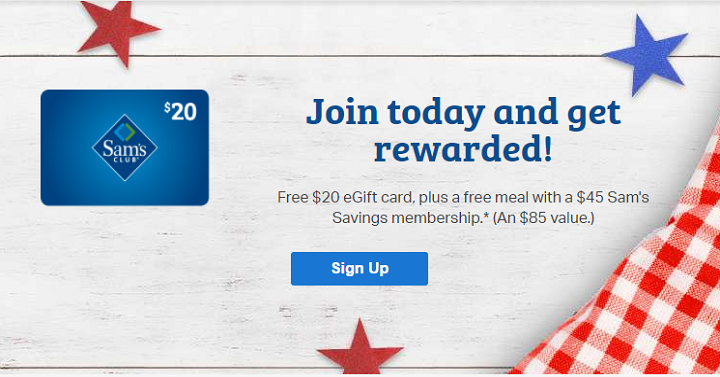 One-Year Sam’s Club Membership + $20 Gift Card + Rotisserie Chicken + Apple Pie + Rolls —$45!