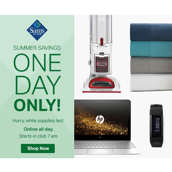 Sam’s Club One Day Only Summer Sale! Save on Shark, Xbox, Trampoline, Outdoor Furniture & More!