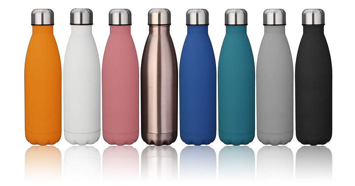 Amazon: KINGSO 17oz Double Wall Vacuum Insulated Stainless Steel Water Bottle Only $13.99!