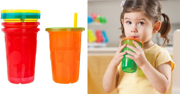 The First Years Take & Toss Spill-Proof Straw Cups 4 Pack Only $1.98!