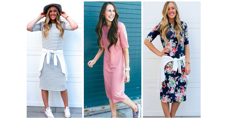 Cute, Comfy & Perfect for Spring/Summer The Everyday Tee Dress – ONLY $19.99!