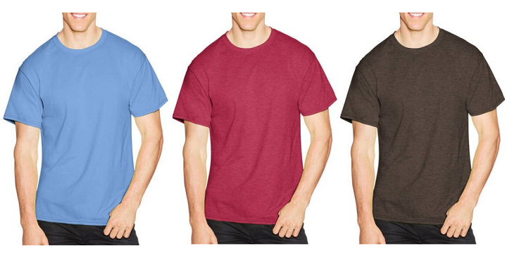 Walmart: Hanes Men’s Soft Jersey Fabric Short Sleeve T-Shirt Only $3.12!