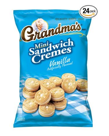 Grandma’s Mini Cookies, Vanilla Crème, 3.71 Ounce (Pack of 24) – Only $9.96! *Prime Member Exclusive*