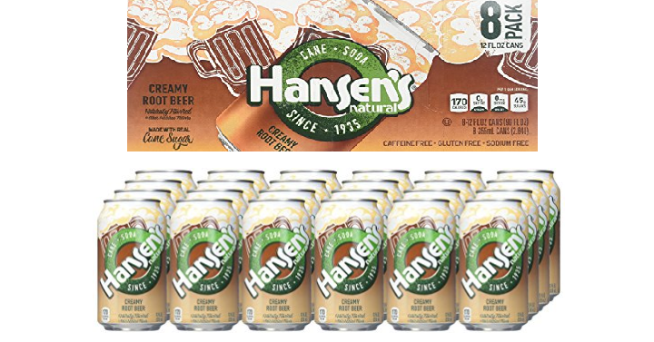 Hansen’s Natural Cane Soda, Creamy Root Beer, 12 Ounce (Pack of 24) Only $8.68!