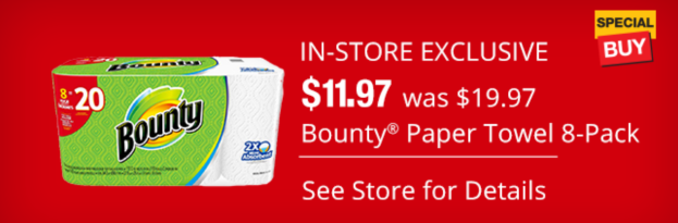 Head to Home Depot for Bounty Paper Towels 8 HUGE Rolls Only $11.72! Today ONLY!!