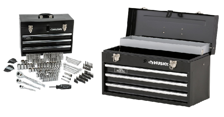Husky Mechanics Tool Set in Metal Box (200-Piece) Only $99 Shipped!