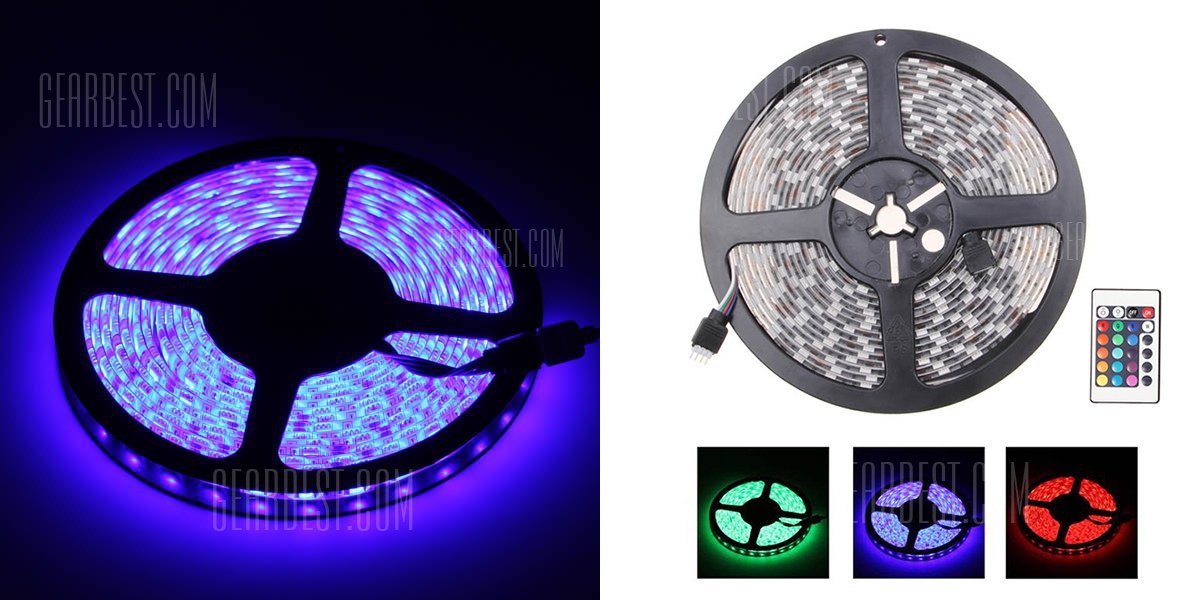 Waterproof 300-Light LED Strip Only $7.99 + FREE Shipping!