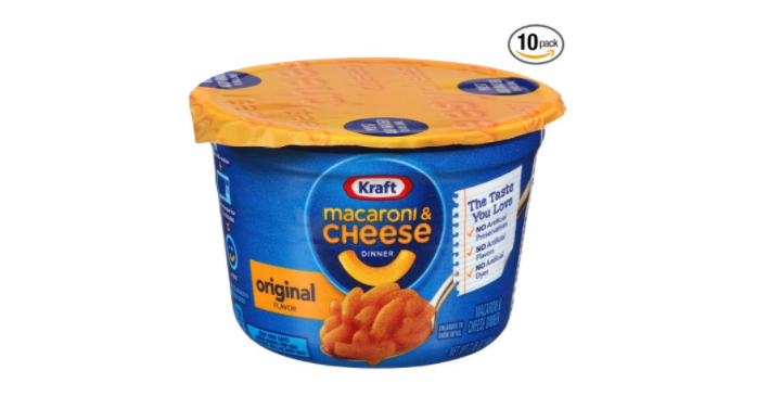 Kraft Easy Mac Original Cheese, 2.05-Ounce Microwavable Cups (Pack of 10) Only $5.62 Shipped!