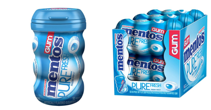 Mentos Gum, Pure Fresh Mint, 50-Count (Pack of 6) Only $10.64 Shipped!