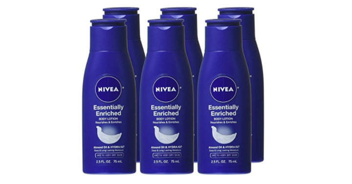 NIVEA Essentially Enriched Body Lotion 2.5 Fluid Ounce (Pack of 6) Only $7.69!