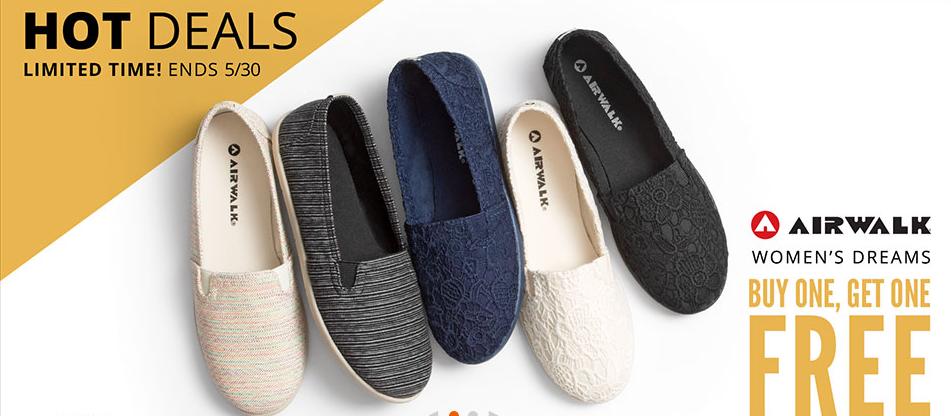Payless: Buy One, Get One FREE on Select Women’s Airwalk Shoes! Plus, Save an Additional 20% off Your Purchase!