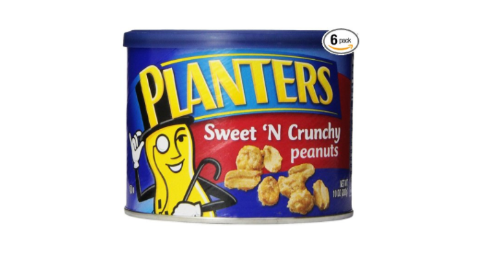 Planters Peanuts, Sweet N Crunchy, 10 Ounce (Pack of 6) Only $12.43 Shipped!