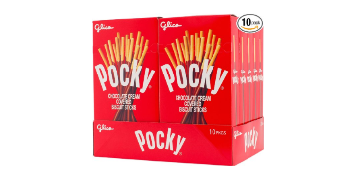 Pocky Biscuit Stick, Chocolate, 2.47 Ounce (Pack of 10) Only $12.64!