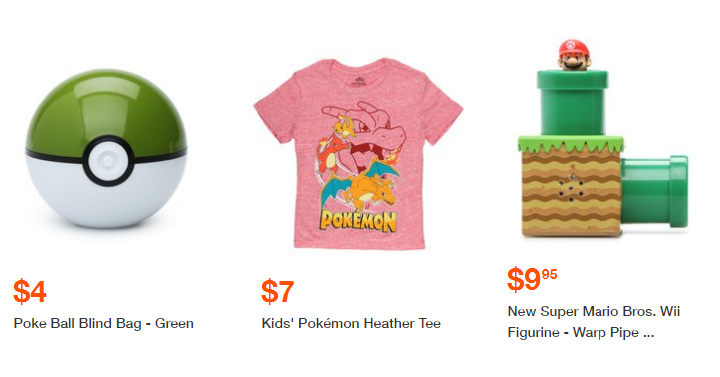 Hollar: Video Game Swag on Sale! Includes: Pokemon, Mario Brothers & More!