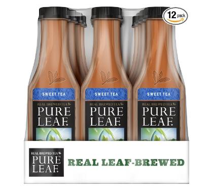 Pure Leaf Iced Tea, Sweet Tea, Real Brewed Black Tea, 18.5 Ounce Bottles (Pack of 12) – Only $6.58!