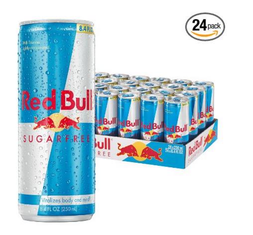 Red Bull Sugarfree, Energy Drink, 8.4 Fl Oz Cans, 24 Pack – Only $27.79!