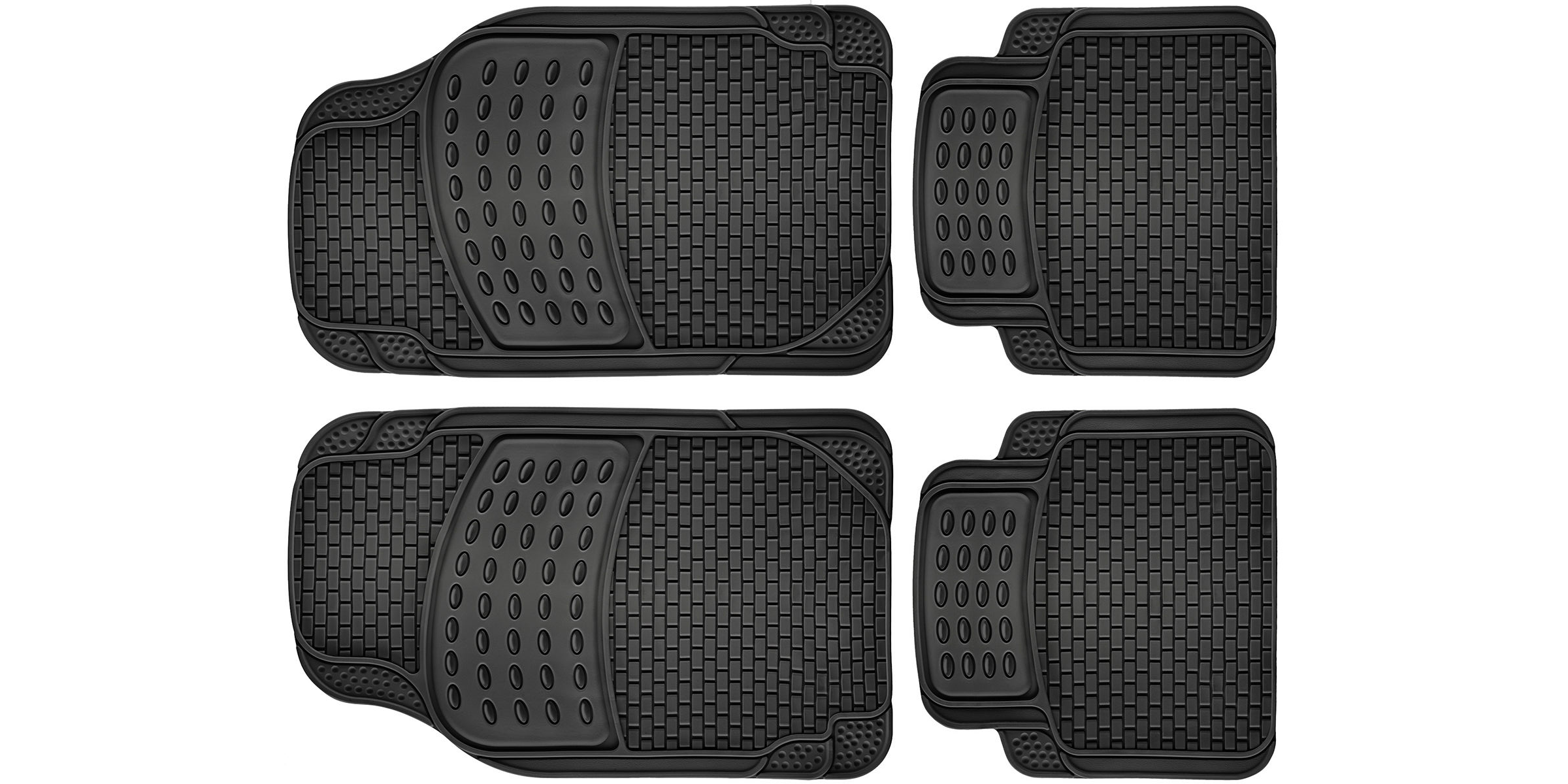 All Weather Rubber 4-pc Floor Mats Only $11.75!