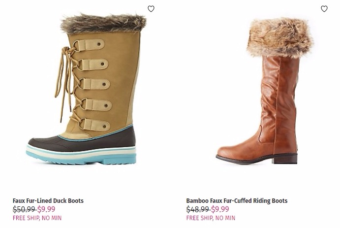 FREE Shipping From Charlotte Ruse Ends TODAY! Boots From $7.99 SHIPPED!
