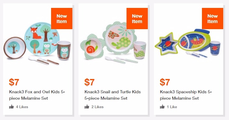 Kids’ Dinner and Drinkware Sets From $3.00!
