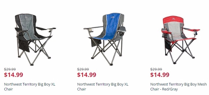 Northwest Territory Big Boy XL Chair Just $14.99!