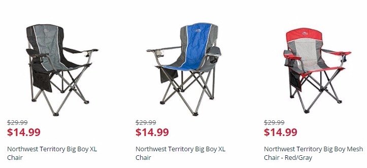 Northwest Territory Big Boy XL Chair Just $14.99! Northwest Territory Big Boy XL Chair Just $14.99!