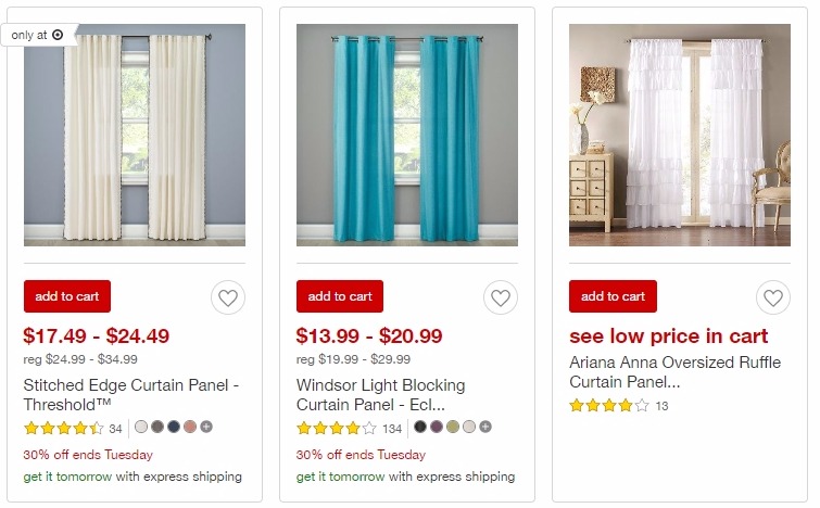 30% Off Curtains at Target! Plus EXTRA 10% off For New Target REDcard Holders!