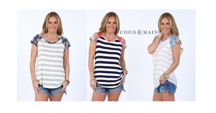 Floral and Stripe Tunic Only $16.99! (Reg. $32.99)