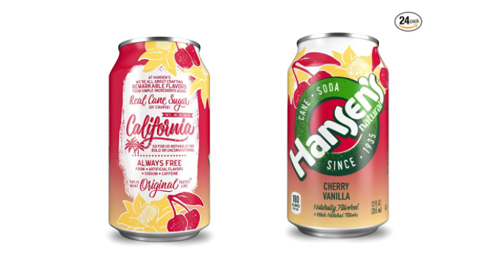 Hansen’s Cane Soda, Cherry Vanilla Crème (Pack of 24) Only $8.96 Shipped!