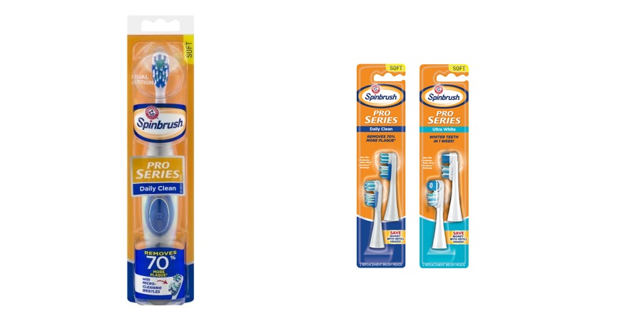 Arm & Hammer Spinbrush Toothbrushes or Refills Only $1.49 After Coupon and ECB!