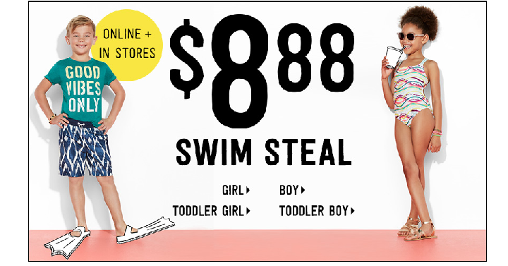 RUN!! Crazy 8: Boys & Girls Swim Wear is Only $8.88 + FREE Shipping!