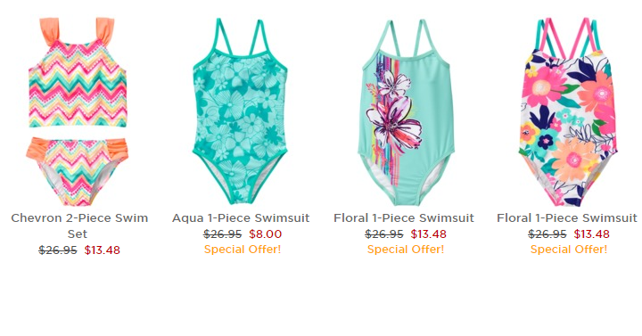 HOT! Gymboree: Take 50% off Summer Favorites + FREE Shipping! Swimsuits for $8 Shipped!