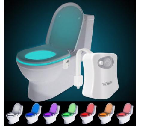 WEBSUN Motion Activated Toilet Night Light – Only $8.99!