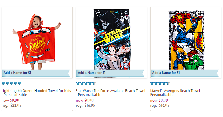 The Disney Store: Beach Towels Only $9.99 + $1.00 Personalization! (Today, May 10th Only)
