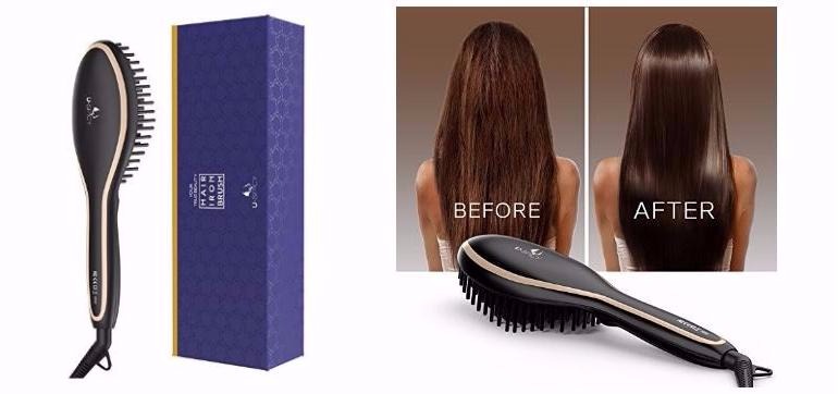 USpicy Hair Straightener Brush – Only $14.99! Today Only!
