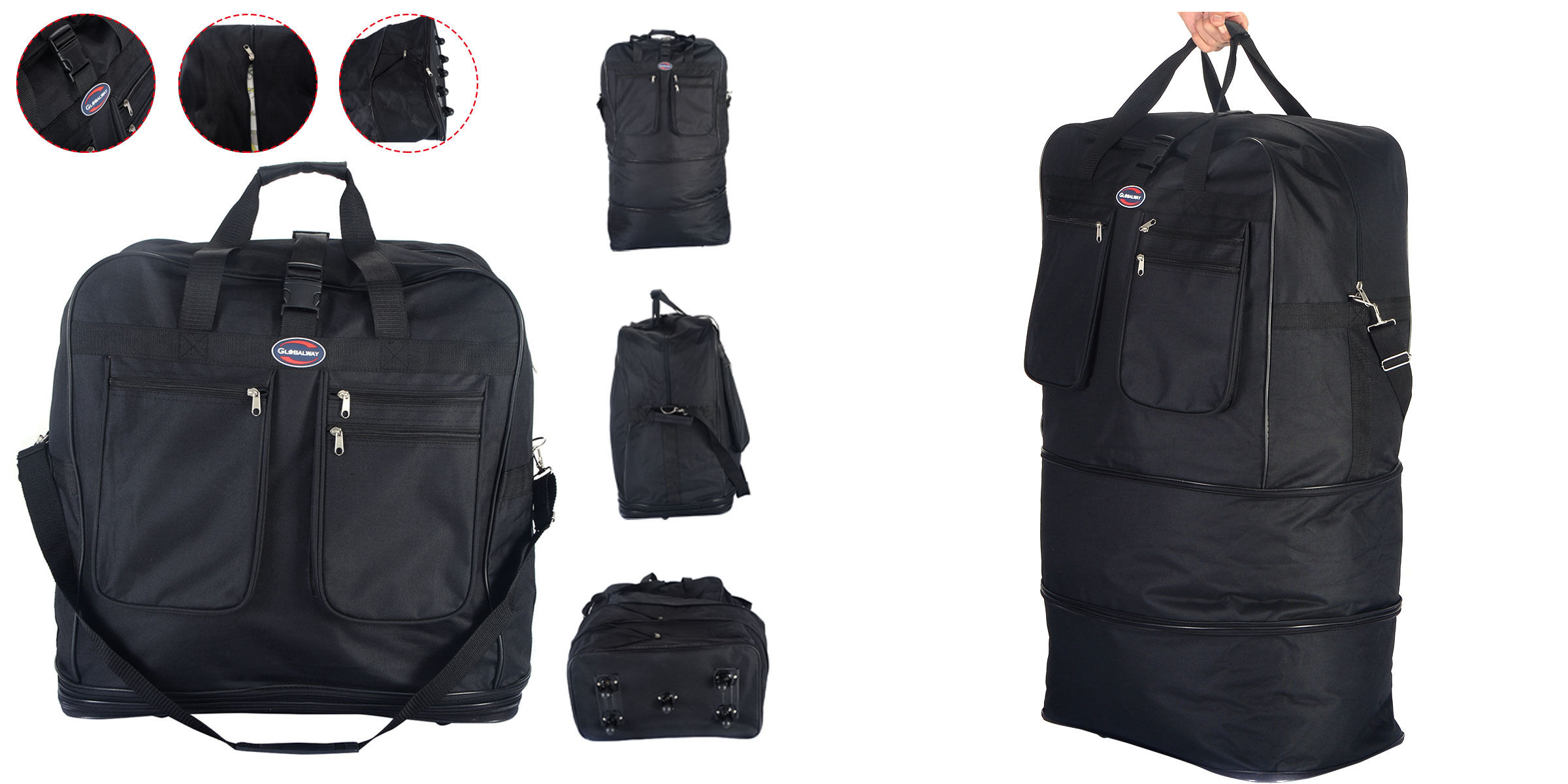 40″ Rolling Wheeled Duffel Bag Suitcase Only $18.99 Shipped!