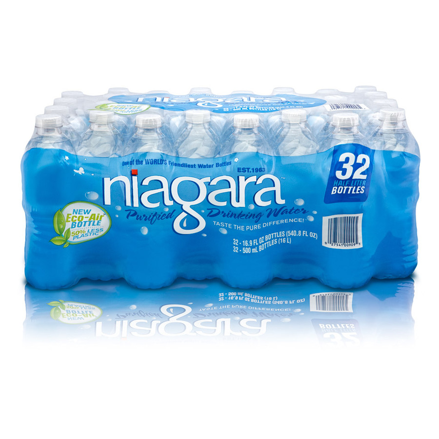 Niagara 32 Pack of Purified Water (16.9 oz) Only $2.50!
