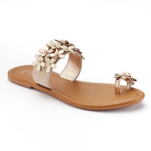 Kohl’s 30% off! Earn Kohl’s Cash! Stack Codes! Free shipping! Candie’s Floral Strap Sandals – Just $9.79! Rose gold!