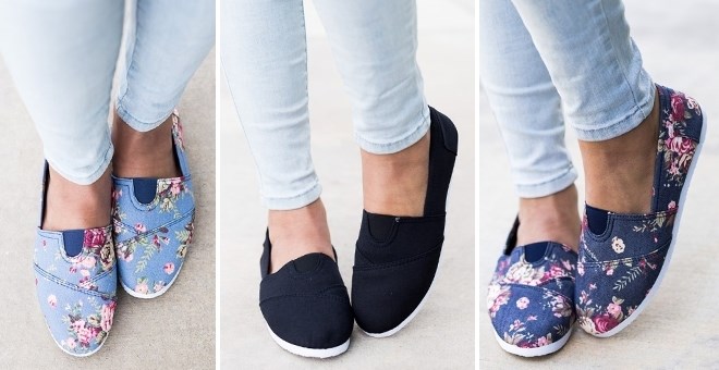 Canvas Flats from Jane – Cute Florals – Just $9.99!