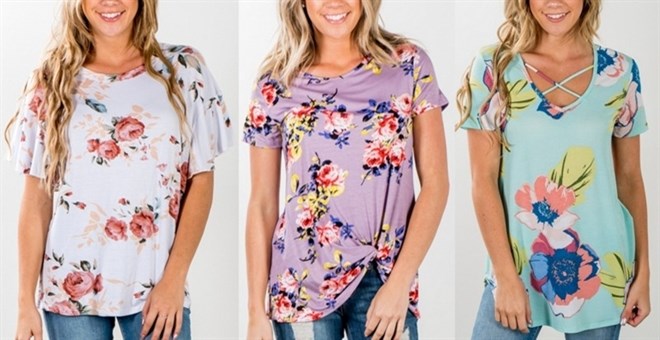 Floral Top Blowout from Jane – Just $12.99!
