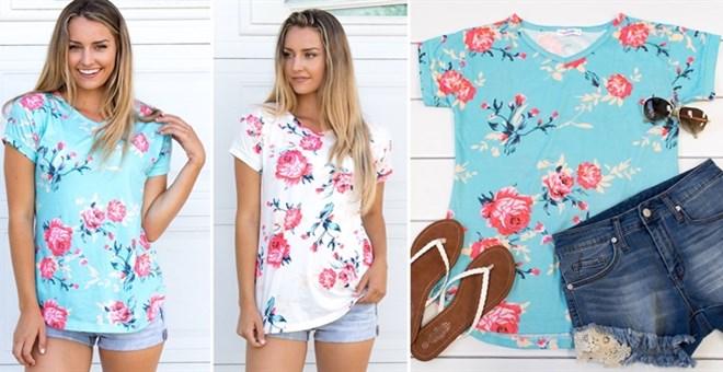 Floral Tee Blowout from Jane – Just $12.99!