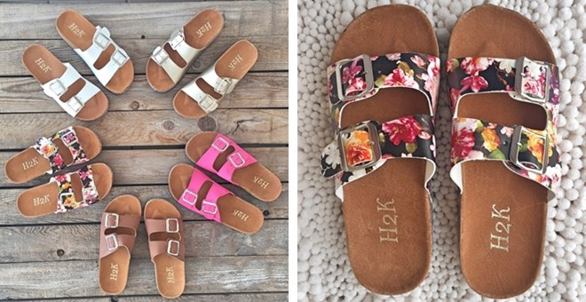Double Buckle Sandals at Jane – 8 Colors – Just $15.99!