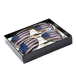 2 Pair American Flag Mirror Aviator Sunglasses – Just $14.25!