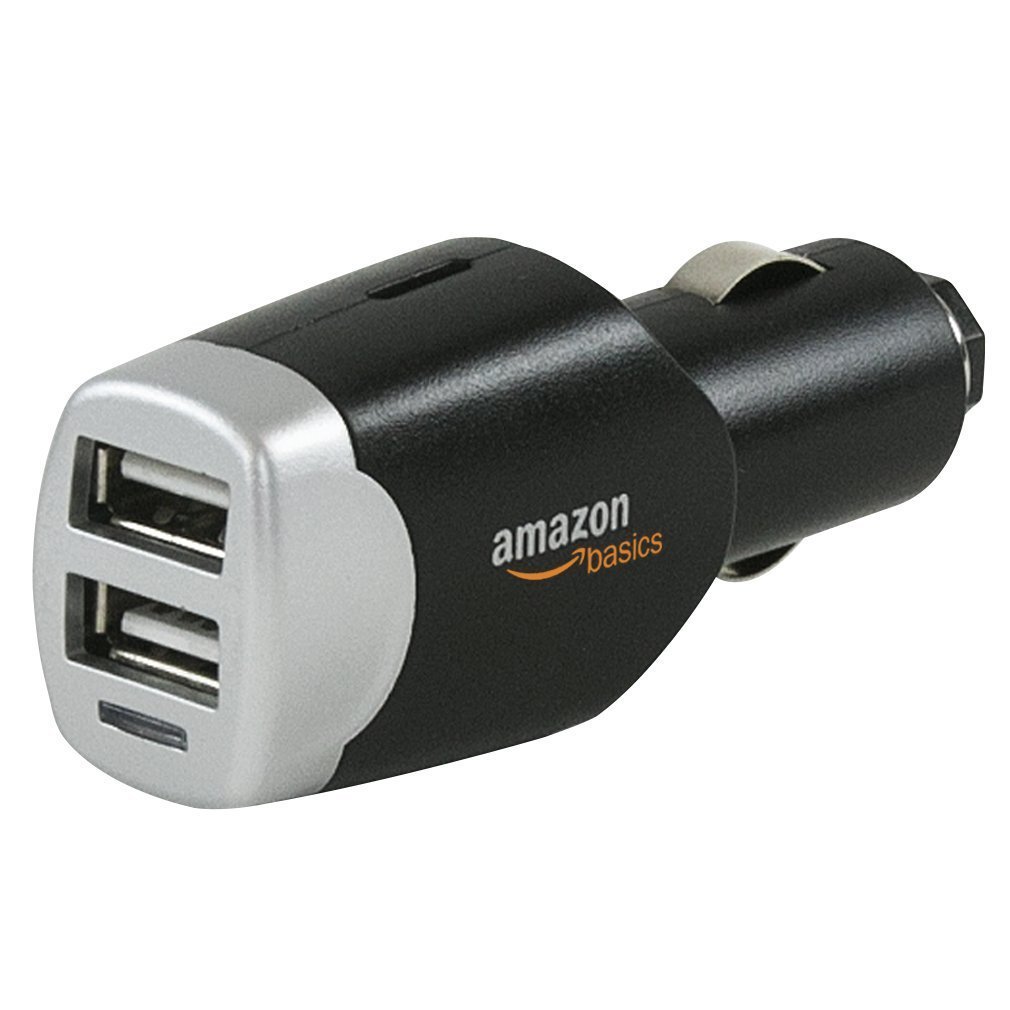 AmazonBasics 4.0 Amp Dual USB Car Charger – Just $7.49!