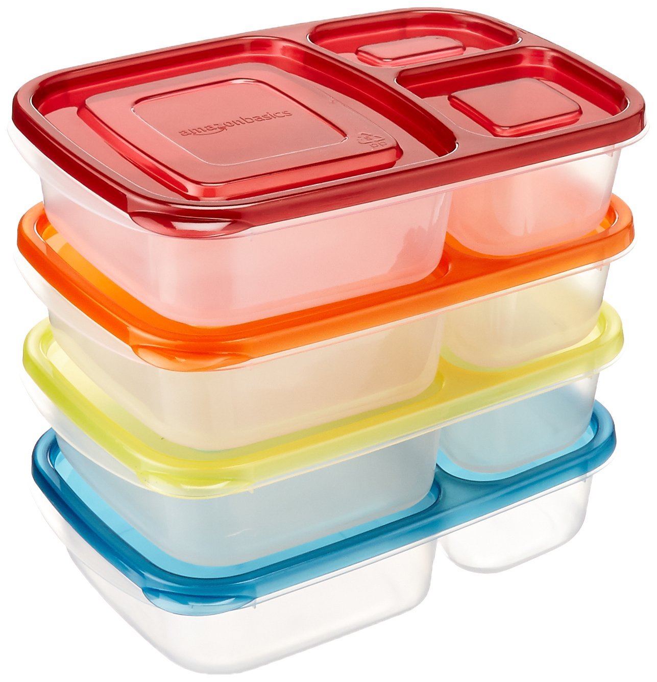 AmazonBasics Bento Lunch Box Containers – Set of 4 – Just $9.99!