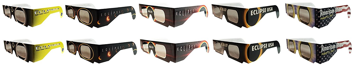 Certified Safe Solar Eclipse Glasses – 10pk Assorted Eye Protection – Just $11.89!