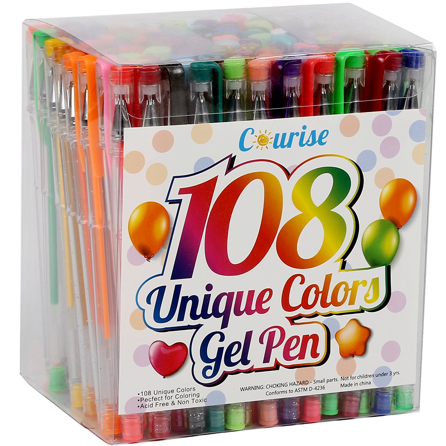 108 Unique Colors Gel Pens Set – Just $16.99!